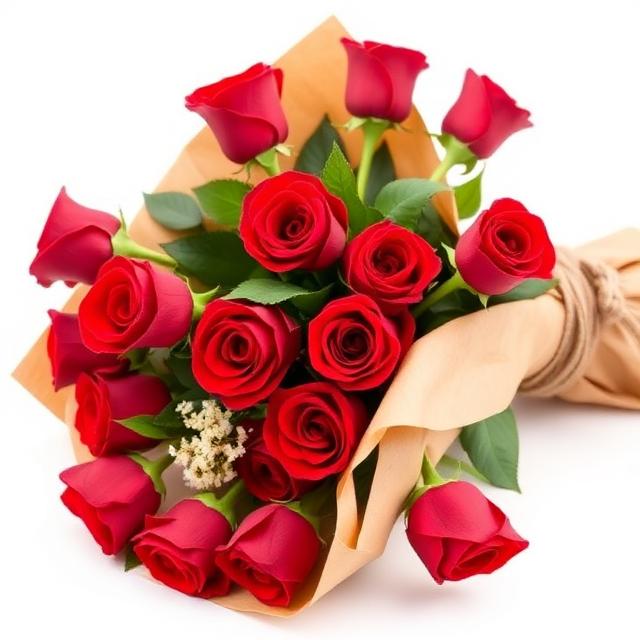 Buquê de 24 Rosas Vermelhas Premium