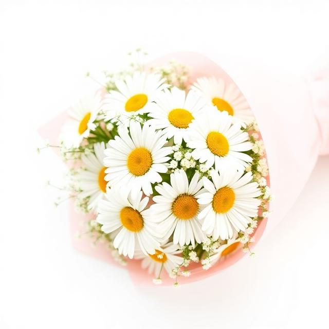 Buquê Delicado de Margaridas Brancas